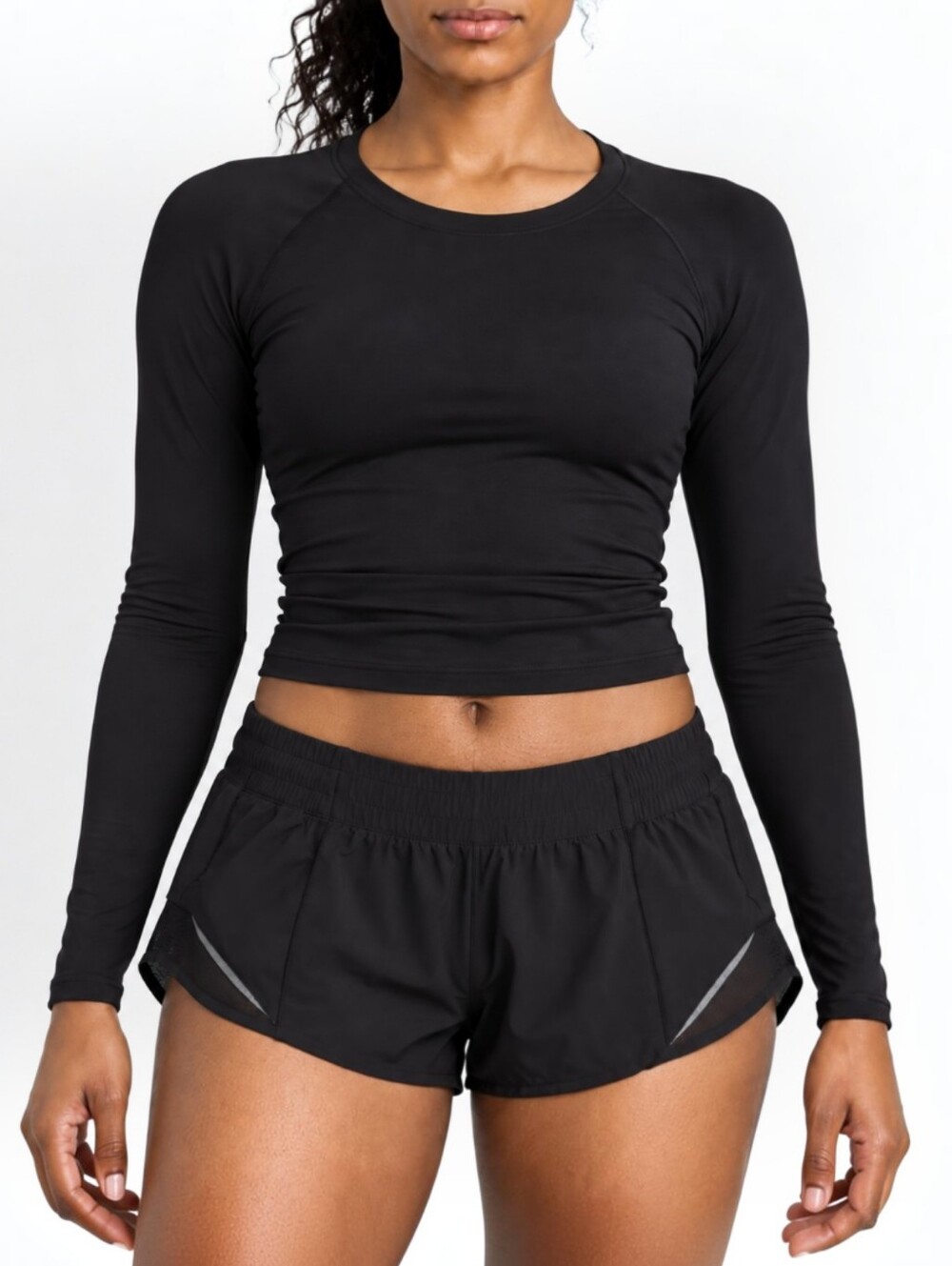 Lululemon Hotty Hot Low Rise Lined Shorts 2.5" Black Size 6 Running Athletic
